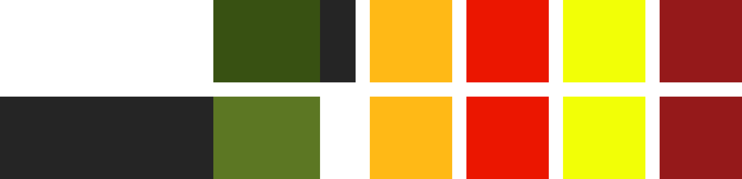 GAAM colour palette