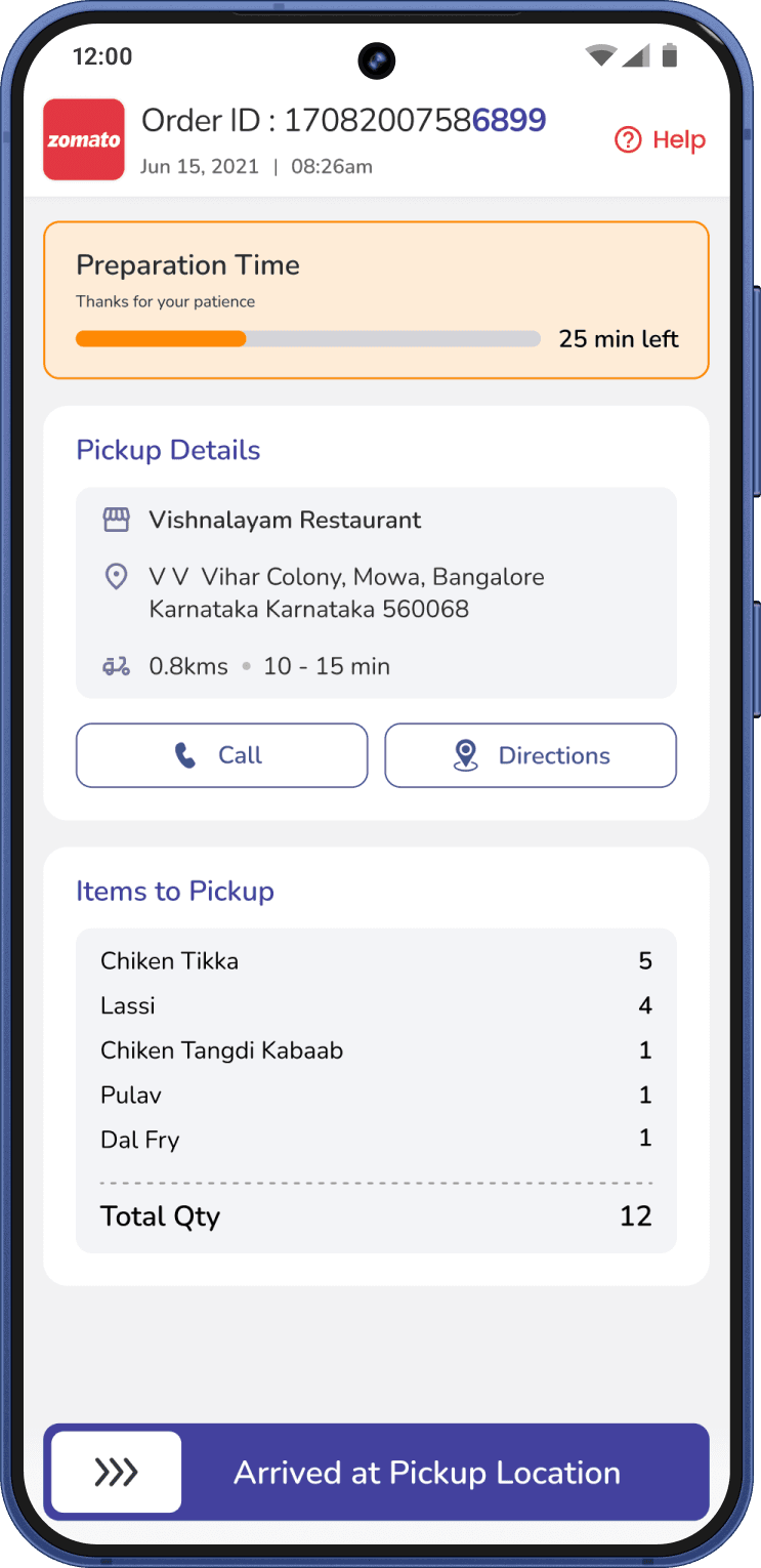 Loadshare Rider swipe to confirm