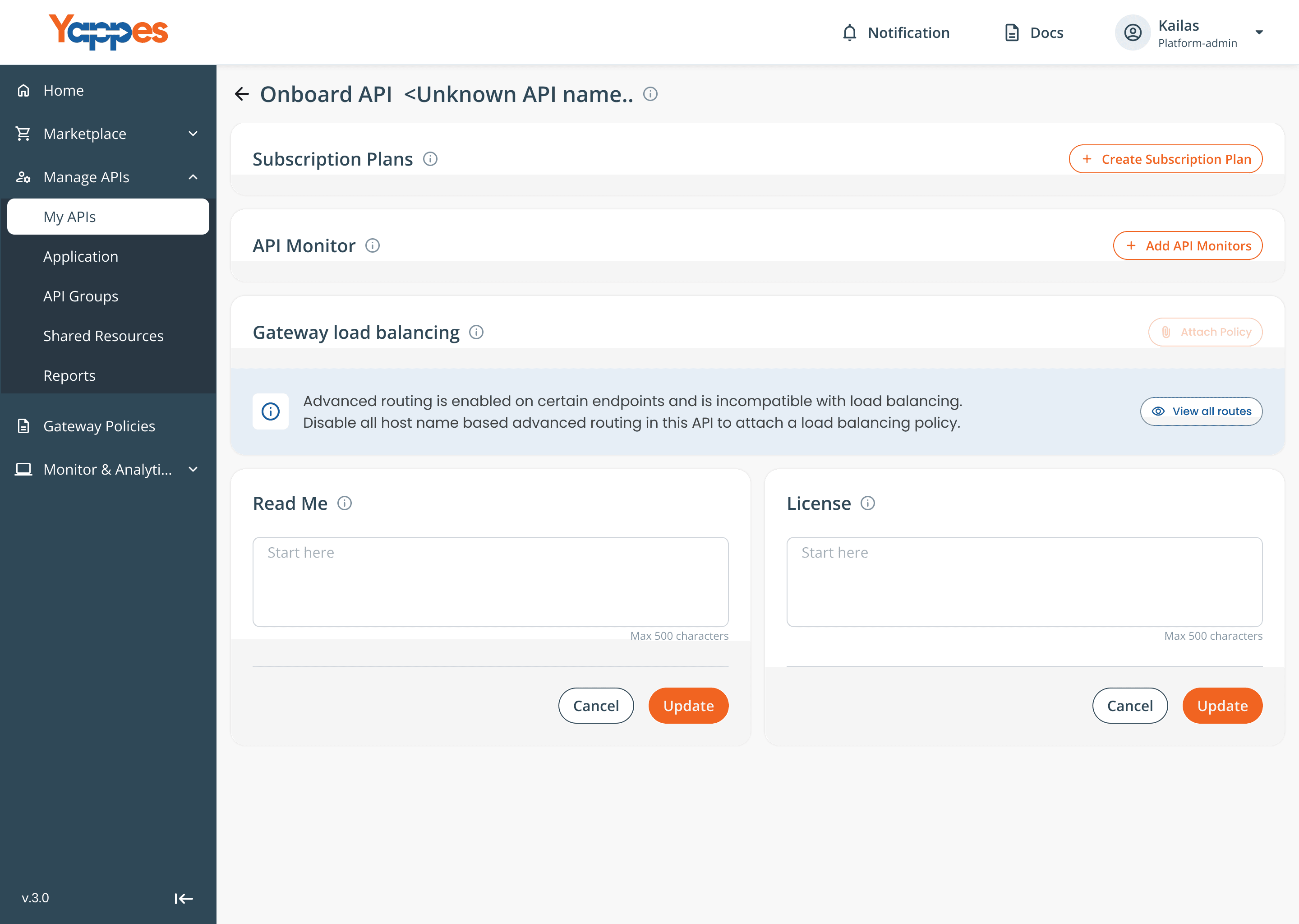 Load balancing blocked on endpoints that use advanced routing